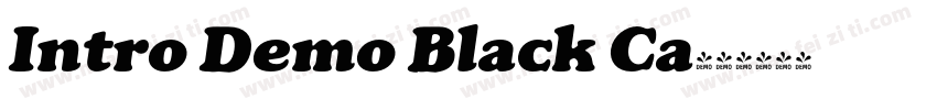 Intro Demo Black Ca字体转换